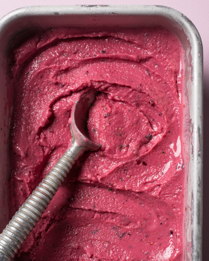 *Use local and/or seasonal berries whenever possible as this is usually when they are at their peak of flavour. *If making this frozen yogurt during off-season, frozen berries can be used in place of the fresh. Thaw frozen berries in a colander or sieve. Pat dry and proceed with recipe. *When transferring the frozen yogurt from the machine into the container it’s going to be stored in, place the container into the freezer to chill for at least 30 minutes to prevent melting.