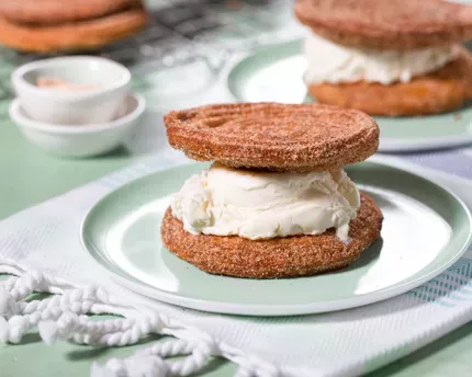 Churro Ice Cream Sandwich