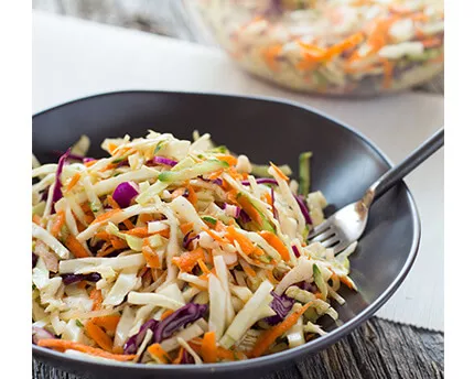 Coleslaw and Cucumber Salad