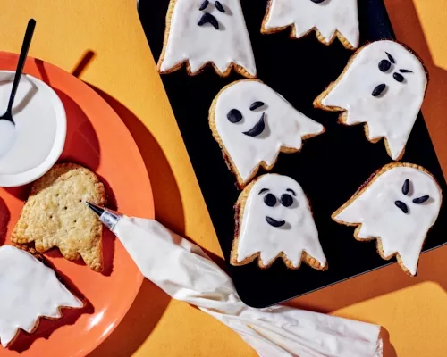 Ghost Tarts with Sweet Orange Brown Sugar Filling
