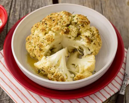 Herb Roasted and Glazed Cauliflower